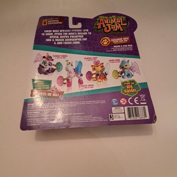 2016 Animal Jam Lucky Lynx blue Action Figure Collectible NEW sealed - Picture 2 of 3